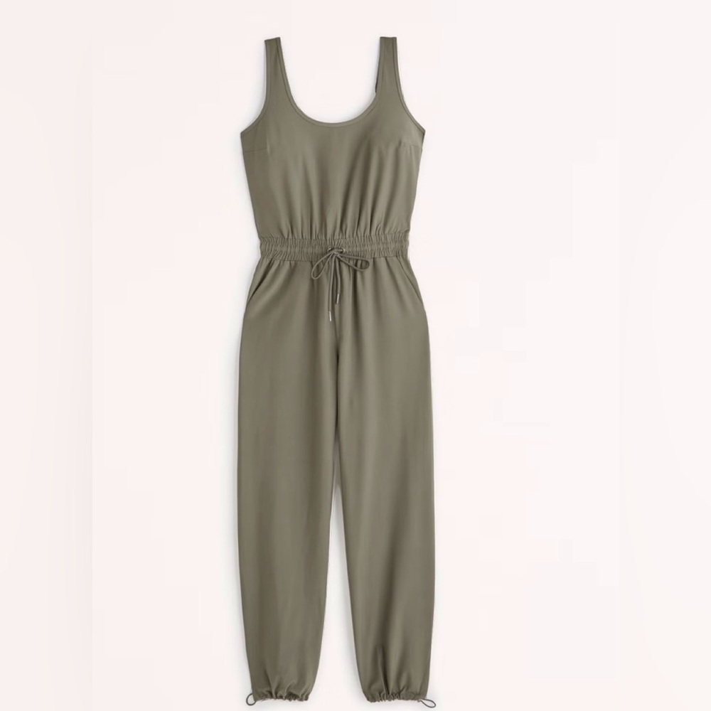 Abercrombie Traveler Jumpsuit Olive Green Sz S